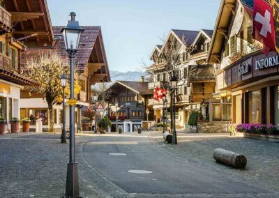 Law of Attraction retreat holidays: Gstaad walking street.